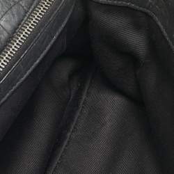 Pre Owned Saint Laurent Black Croc Embossed Leather West Hollywood Shoulder Bag