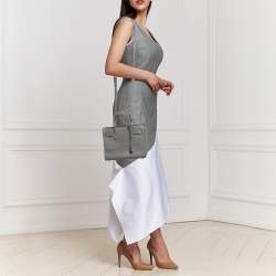 Saint Laurent Grey Croc Embossed Leather Nano Classic Sac De Jour Tote