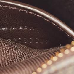 Saint Laurent Dark Brown Monogram Coated Canvas and Leather Le Monogramme Crossbody Bag