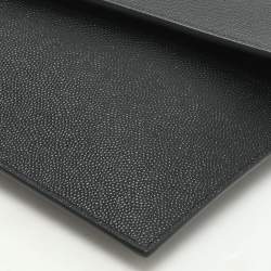 Pre Owned Saint Laurent Black Leather Uptown Pouch