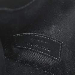 Pre Owned Saint Laurent Black Leather Uptown Pouch