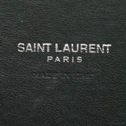 Saint Laurent Green Croc Embossed Leather Nano Classic Sac De Jour Tote