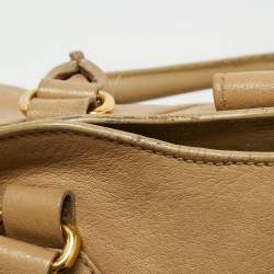 Saint Laurent Beige Leather Medium Cabas Chyc Tote