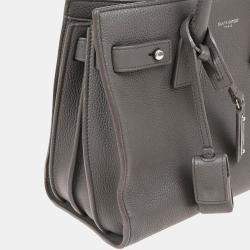Saint Laurent Paris Sac de Jour Gray Calfskin Leather Tote Bag
