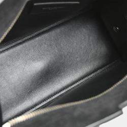 Saint Laurent Black Suede Baby Cabas 2way Handbag