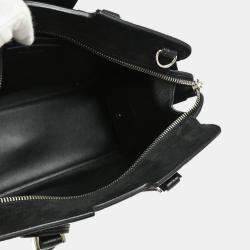 Saint Laurent Black Suede Baby Cabas 2way Handbag