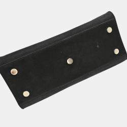 Saint Laurent Black Suede Baby Cabas 2way Handbag