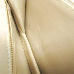 Saint Laurent Maillon Satchel Leather Shoulder Bag Beige