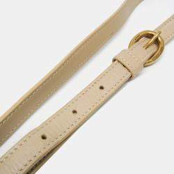 Saint Laurent Maillon Satchel Leather Shoulder Bag Beige