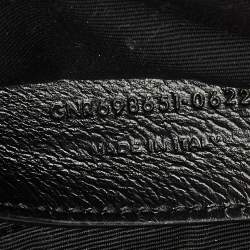 Pre Owned Saint Laurent Black Quilted Leather Maxi Icare Shopping Tote