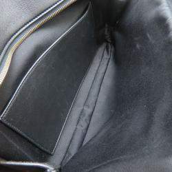 Yves Saint Laurent Rear Duffle Handbag 2Way Lambskin Black
