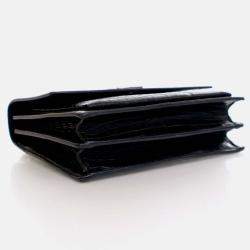 Saint Laurent Medium Calfskin Embossed Sunset Flap Bag