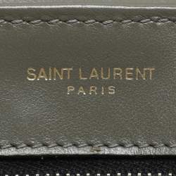 Saint Laurent Taupe Matelassé Leather Toy Loulou Crossbody Bag