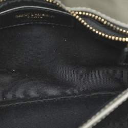 Saint Laurent Taupe Matelassé Leather Toy Loulou Crossbody Bag