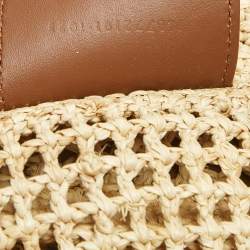 مملوكة مسبقًا حقيبة سان لوران إيكر تسوق ماكسي قش طبيعي