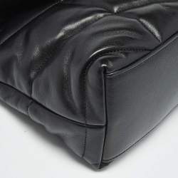 Pre Owned Saint Laurent Black Quilted Leather Small Loulou Puffer Shoulder Bag