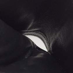 Saint Laurent Black Leather Tiny Cassandre Bifold Wallet