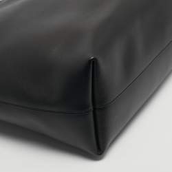 مملوكة مسبقًا Saint Laurent Black Leather Large East West Shopper Tote
