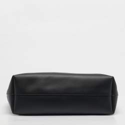 مملوكة مسبقًا Saint Laurent Black Leather Large East West Shopper Tote