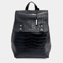 Saint Laurent Paris Black Leather Sac De Jour Supple Backpack