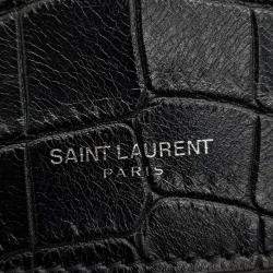 Pre Owned Saint Laurent Paris Black Leather Sac De Jour Supple Backpack