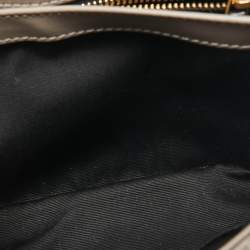 Pre Owned Saint Laurent Dark Beige Matelassé Leather Toy Loulou Crossbody Bag