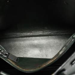 Pre Owned Saint Laurent Dark Green Leather Baby Classic Sac De Jour Tote
