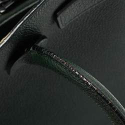 Pre Owned Saint Laurent Dark Green Leather Baby Classic Sac De Jour Tote