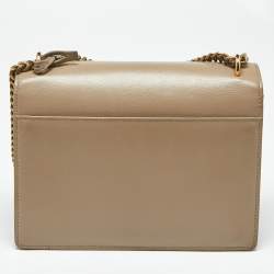Pre Owned Saint Laurent Beige Leather Medium Sunset Shoulder Bag
