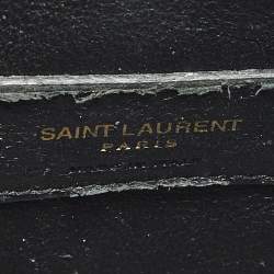 Pre Owned Saint Laurent Black Leather Nano Classic Sac De Jour Tote