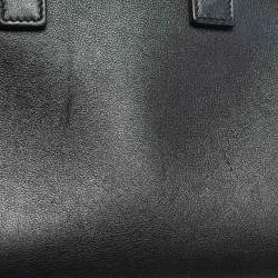 Pre Owned Saint Laurent Black Leather Nano Classic Sac De Jour Tote