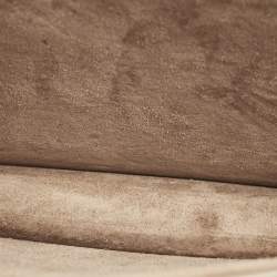 Pre Owned Saint Laurent Beige Croc Embossed Leather Medium Sunset Shoulder Bag