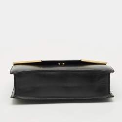 Pre Owned Saint Laurent Black/Gold Leather Medium Betty Shoulder Bag