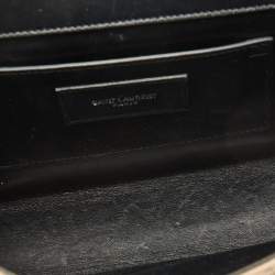 Pre Owned Saint Laurent Gold/Beige Python Kate Medium Shoulder Bag