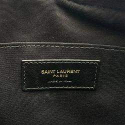 Pre Owned Saint Laurent Lou Camera Red Lambskin Leather Crossbody Bag