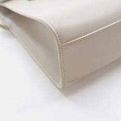 Pre Owned Saint Laurent Manhattan Medium Calfskin Leather Shoulder Bag