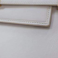 Pre Owned Saint Laurent Manhattan Medium Calfskin Leather Shoulder Bag