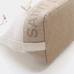 Pre Owned Saint Laurent Rive Gauche Canvas Bucket Bag