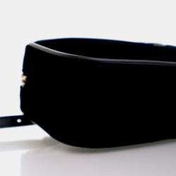Pre Owned Saint Laurent Lou Mini Black Velvet Camera Belt Bag