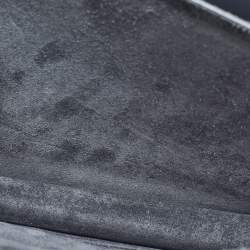 Pre Owned Saint Laurent Dark Grey Leather Medium Sunset Shoulder Bag