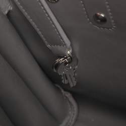 Pre Owned Saint Laurent Grey Croc Embossed Leather Nano Classic Sac De Jour Tote