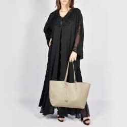 Pre Owned Saint Laurent Beige Leather Shopper Tote