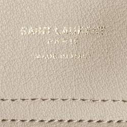 Pre Owned Saint Laurent Beige Leather Shopper Tote