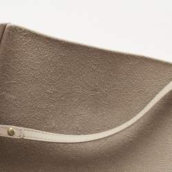 Pre Owned Saint Laurent Beige Leather Shopper Tote