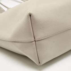 Pre Owned Saint Laurent Beige Leather Shopper Tote