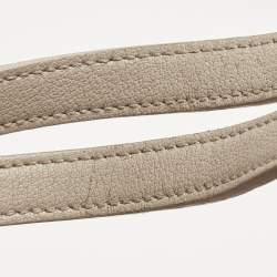 Pre Owned Saint Laurent Beige Leather Shopper Tote