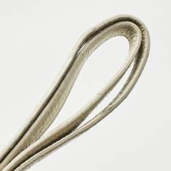 Pre Owned Saint Laurent Off White Croc Embossed Leather Baby Classic Sac De Jour Tote