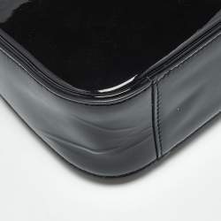 Pre Owned Saint Laurent Black Patent Leather LE 5 À 7 Shoulder Bag