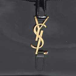 Pre Owned Saint Laurent Black Patent Leather LE 5 À 7 Shoulder Bag