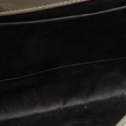 Pre Owned Yves Saint Laurent Grey Patent Leather Belle De Jour Flap Clutch